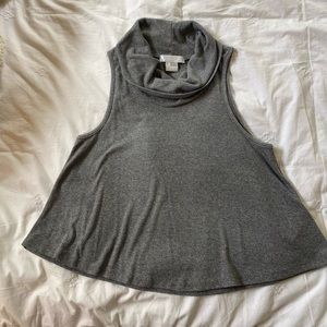 Turtleneck cropped tank